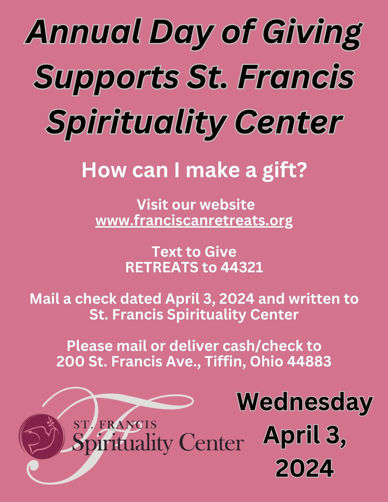 Annual Day of Giving - St. Francis Spirituality Center