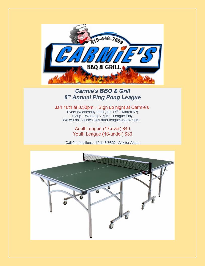 8th Annual Ping Pong League