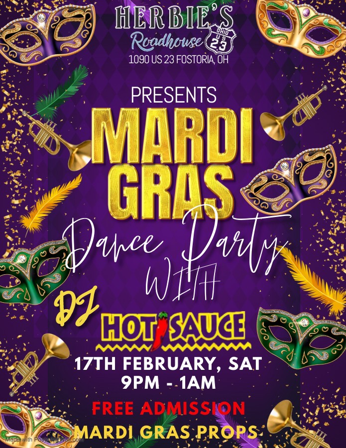 Mardi Gras Dance Party with DJ Hot Sauce