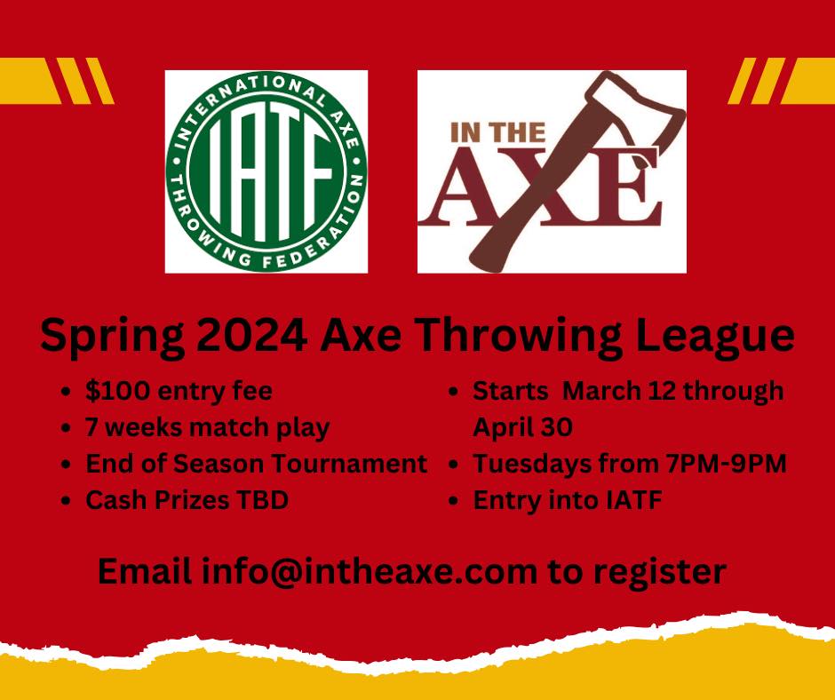 Spring 2024 Axe Throwing League