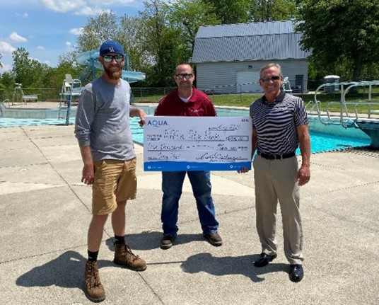 Aqua Ohio Donates $1,000 to Tiffin Parks and Recreation
