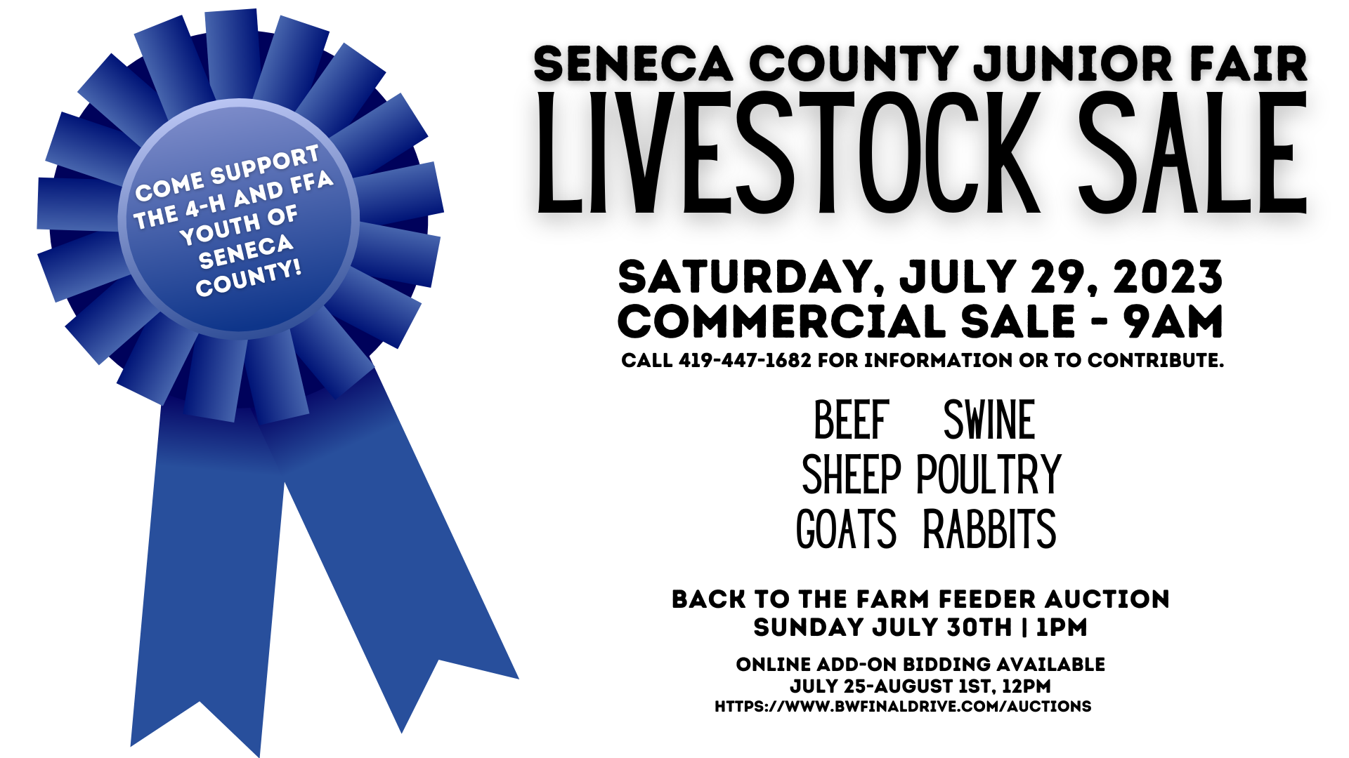 2023 Seneca County Jr. Fair Livestock Sale
