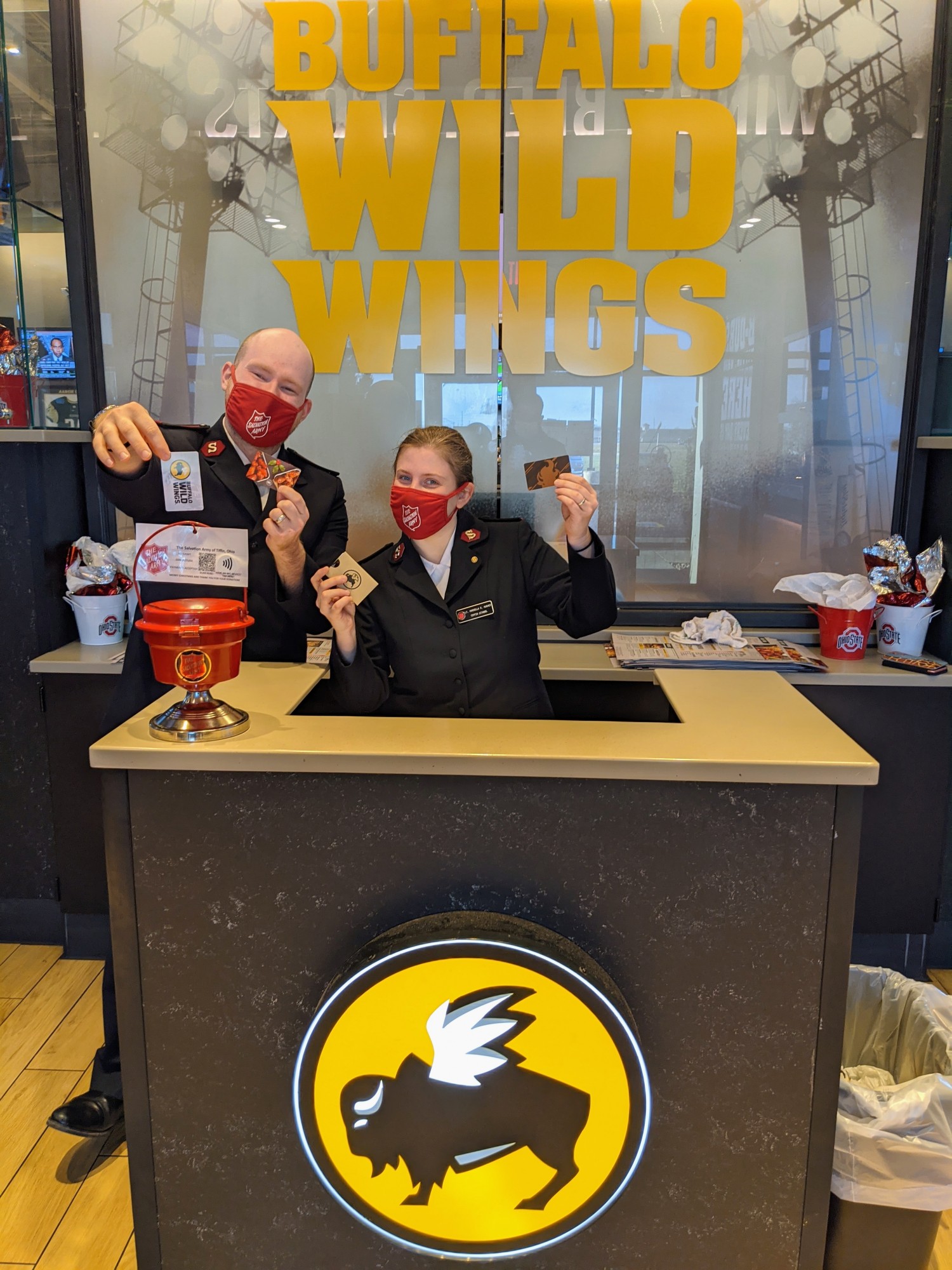 The Salvation Amy has announced a partnership with Buffalo Wild Wings