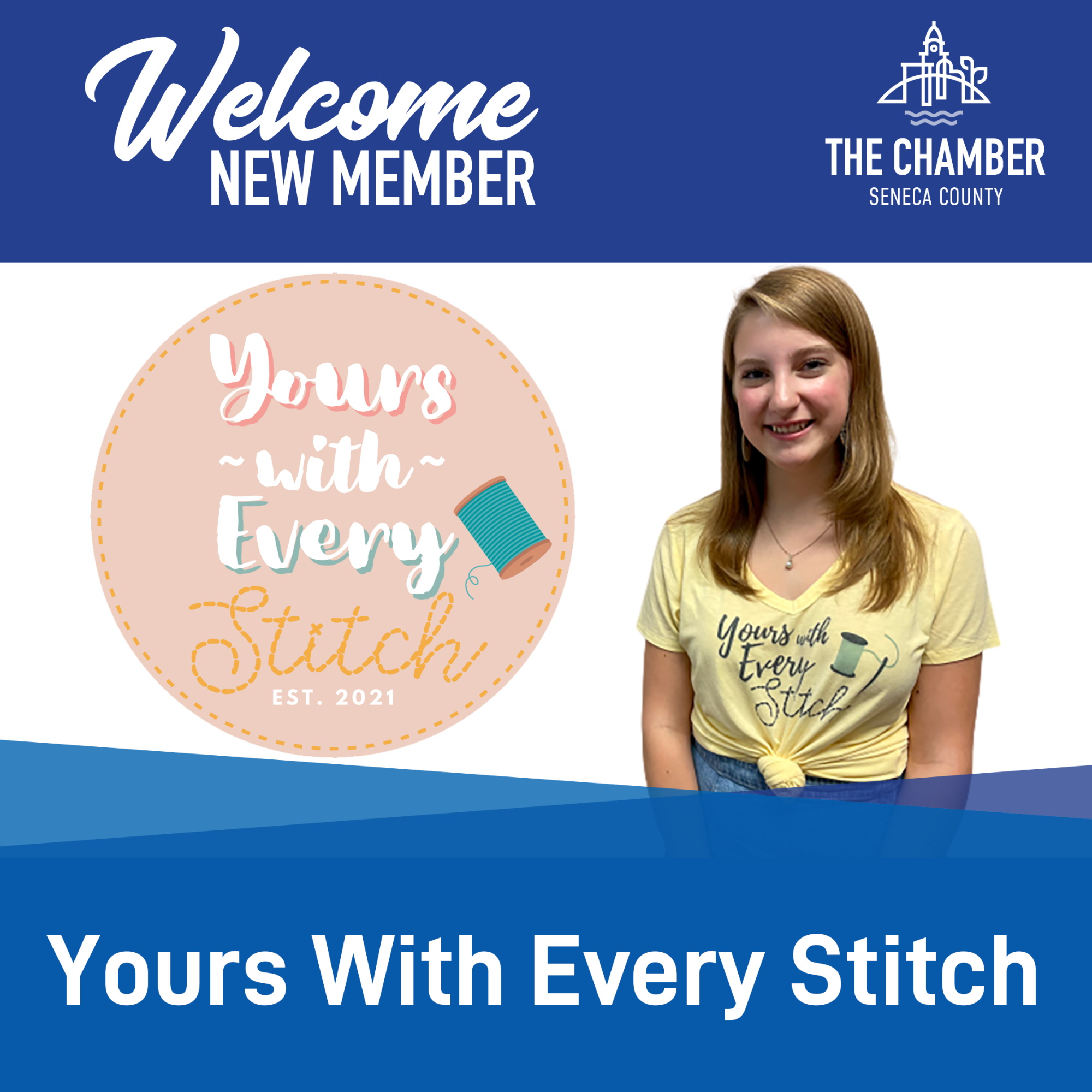 New Member:  Yours With Every Stitch