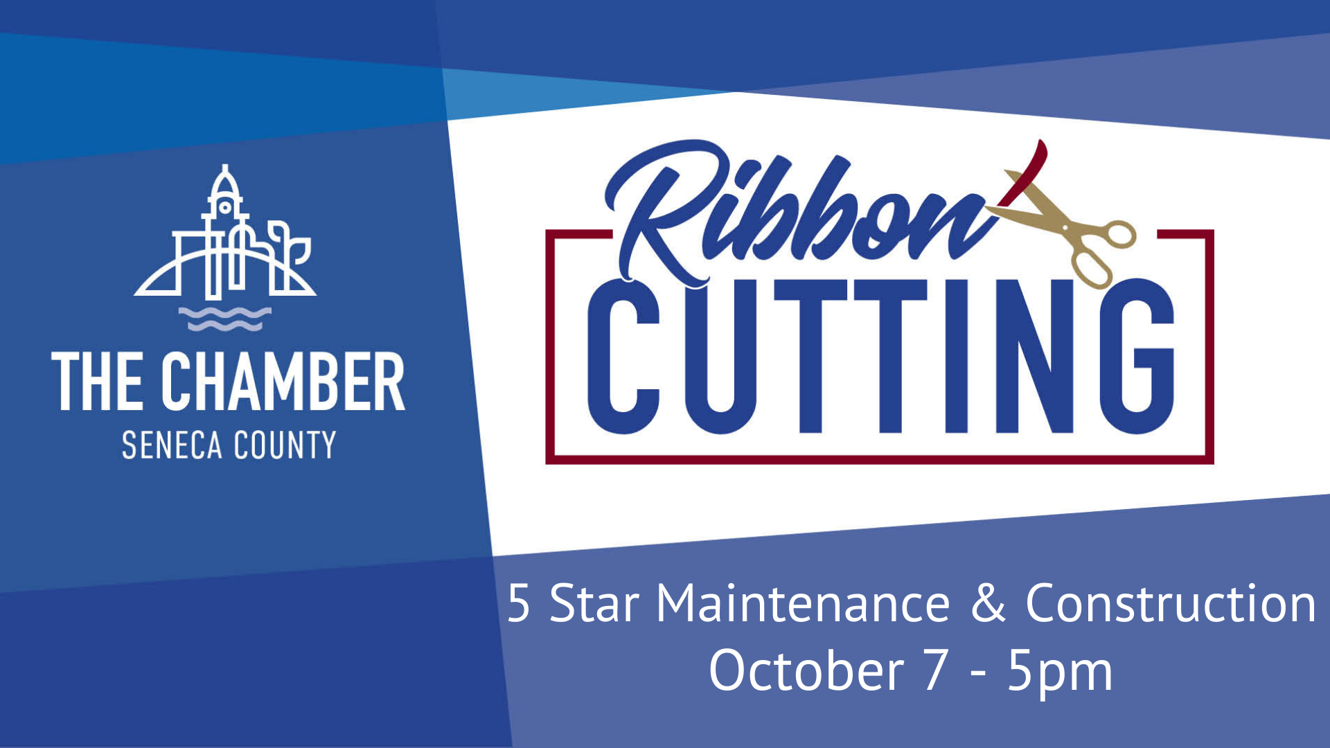 Ribbon Cutting & After Five:  Five Star Maintenance & Construction