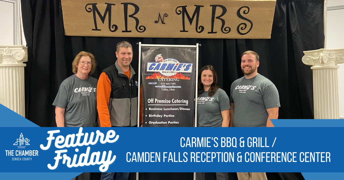 Feature Friday: Carmie's BBQ & Grill / Camden Falls Reception & Conference Center