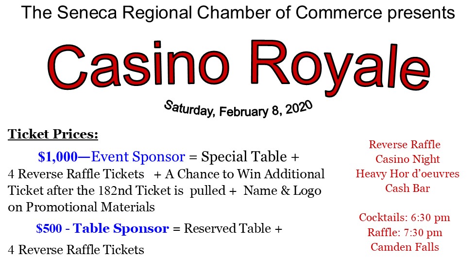 2020 Casino Royale - Become an Event Sponsor today!