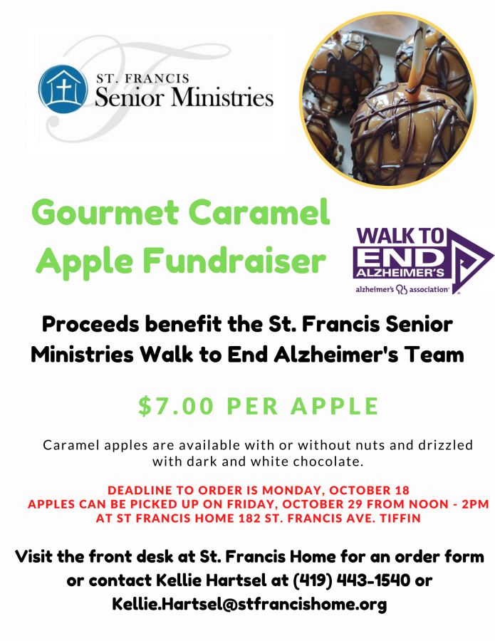 St. Francis Senior Ministries to hold Caramel Apple Fundraiser