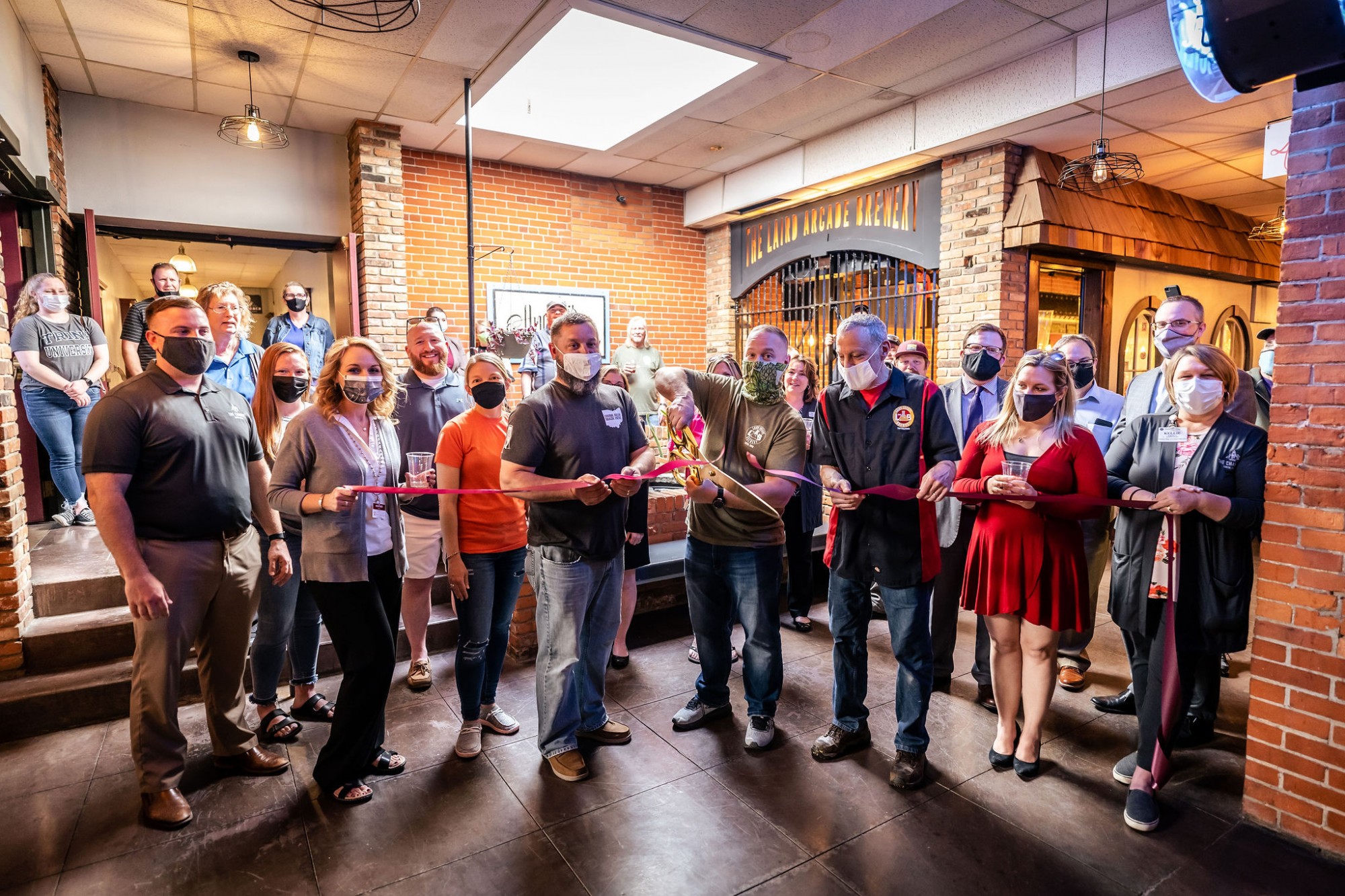 The Laird Arcade Brewery Cuts Ribbon to Celebrate 3 Year Anniversary
